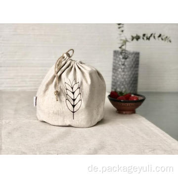 Custom Natural Jute Draw String -Tasche